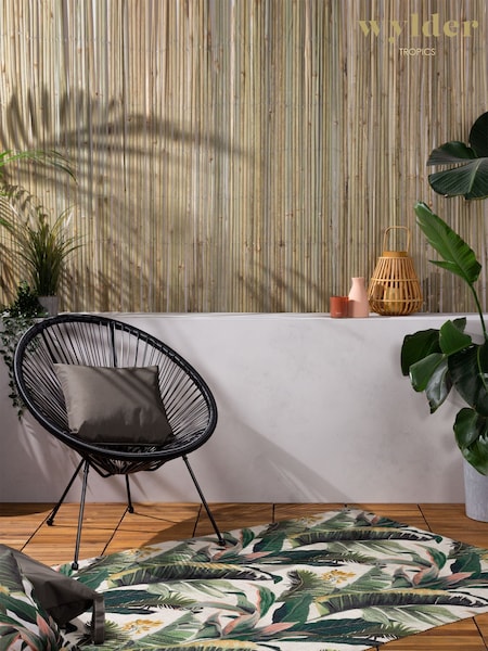 Wylder Green Hawaii Exotic Jungle Washable Outdoor/Indoor Rug (D95685) | £48