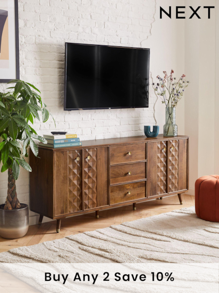 Dark Lloyd Mango Wood Extra Large Sideboard (D95728) | £1,099