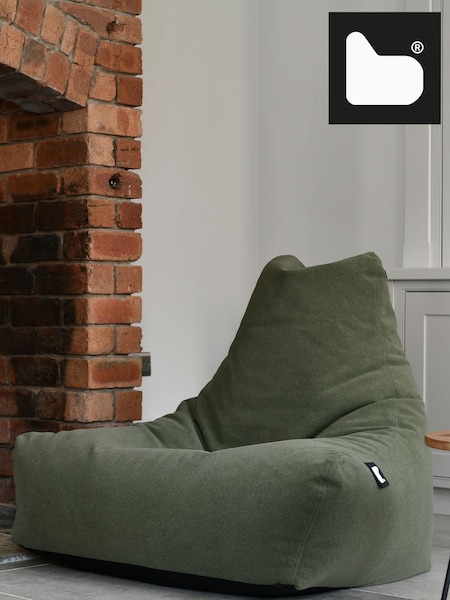 Extreme Lounging Green Mighty B-Bag Brushed Suede Beanbag (D95893) | £160