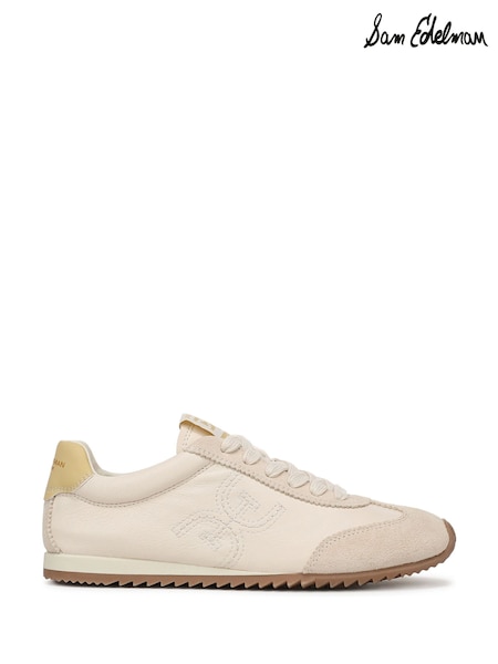 Cream - Sam Edelman Isella 2 Regular Fit Lace-up Trainers