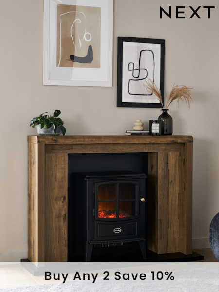 Dark Natural Bronx Oak Effect Fire Surround (D96154) | £235