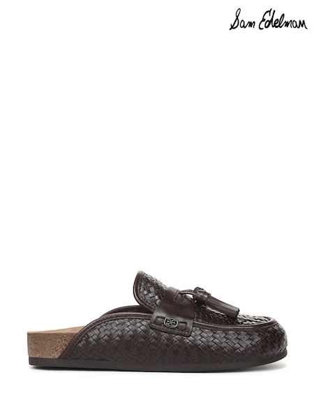 Brown - Sam Edelman Astrid Weave Regular Fit Mules