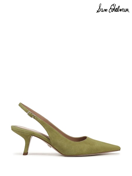 Green - Sam Edelman Bianka Sling Regular Fit Slingbacks Shoes