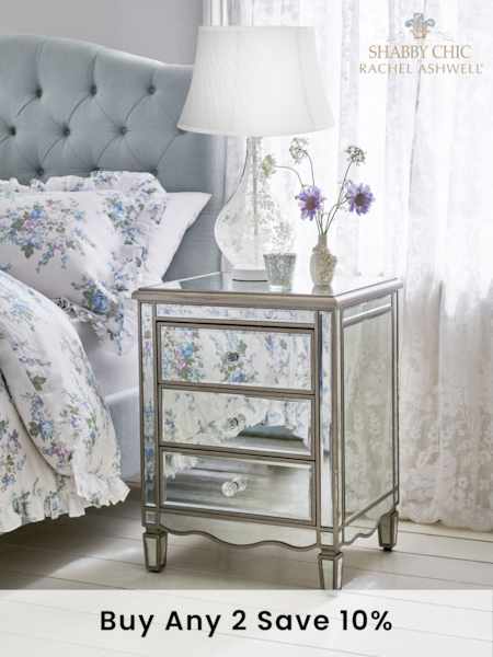 Shabby Chic by Rachel Ashwell® Mirror Amalie Bedside Table (D97530) | £399