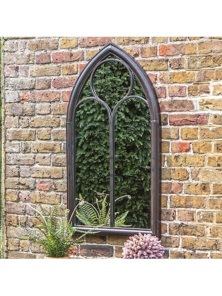 Gallery Home Black Maghera Outdoor Mirror Noir (D99198) | £115