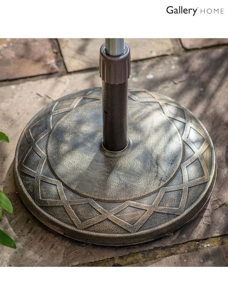 Gallery Home Black Garden Ballylar Parasol Base (D99214) | £90