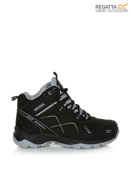 Regatta Black Kids Vendeavour Waterproof Walking Boots (D99234) | £42