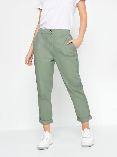 M&Co Green Belt Loop Pocket Chino Trousers (E00279) | £29