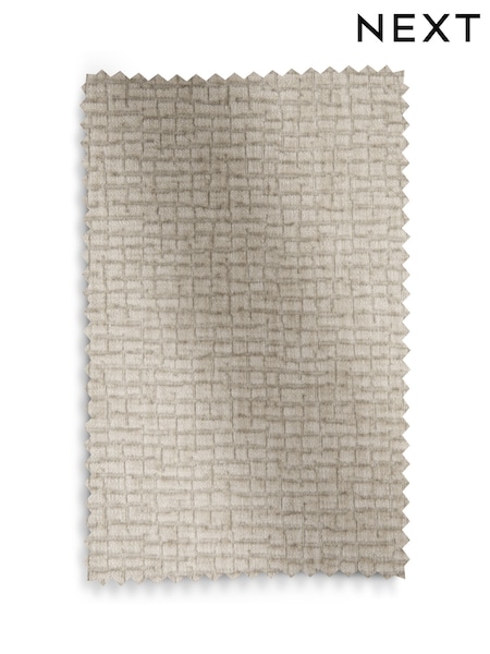 Light Natural Textured Chenille Fabric Sample (E00478) | £0