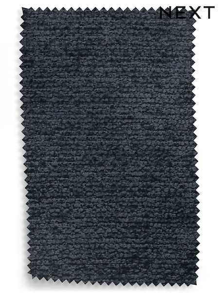 Dark Slate Blue Boucle Chenille Upholstery Swatch (E00479) | £0