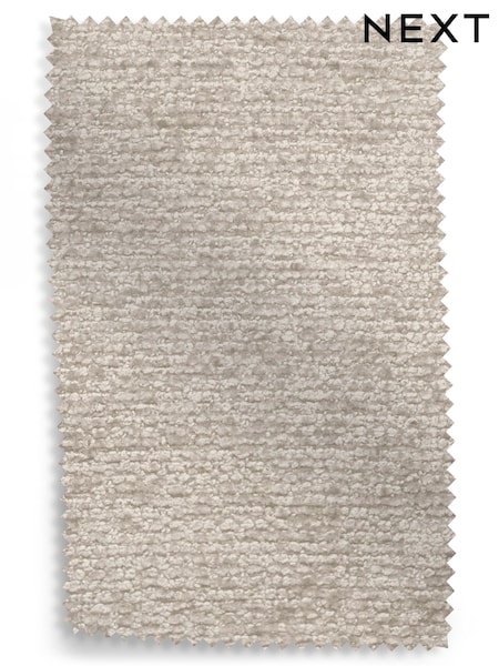 Boucle Chenille Oyster Fabric Swatch  (E00481) | £0
