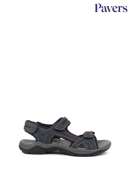 Pavers Blue Pavers Touch Fasten Sandals (E00732) | £40