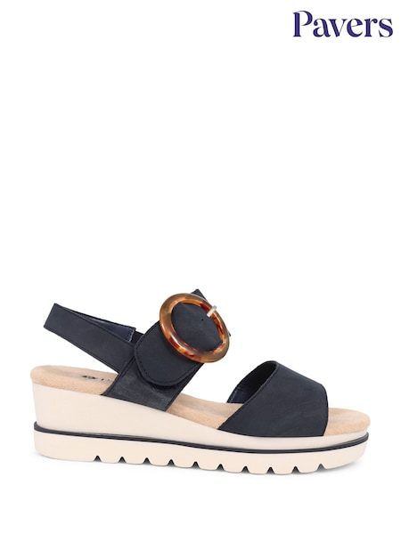 Pavers Touch Fasten Platform Sandals (E00734) | £35