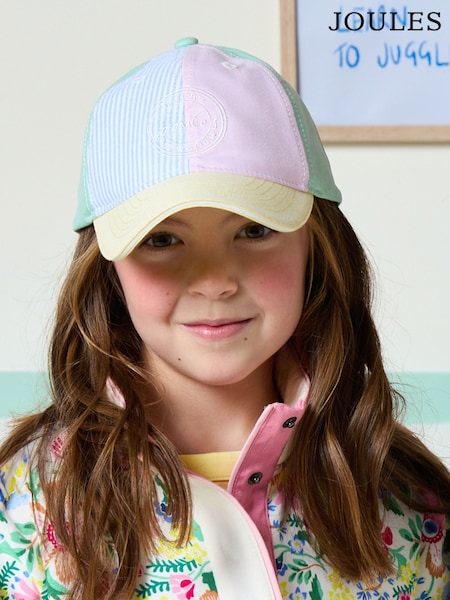 Joules Kids' Daley Multi Cotton Baseball Cap (E00768) | £13