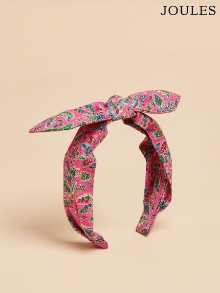 Joules Shelley Pink Knot Headband (E00777) | £9