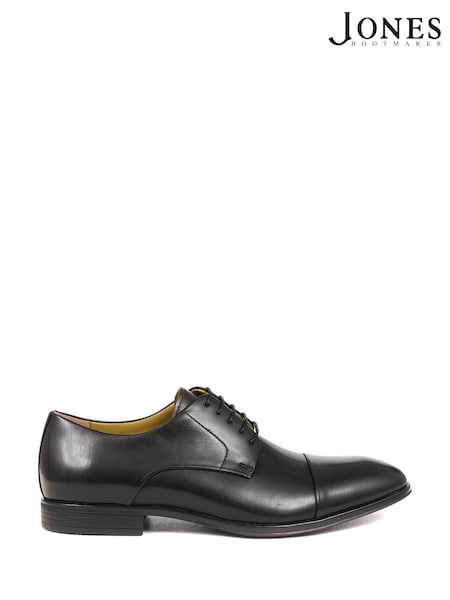 Jones Bootmaker Maidenhead Leather Derby Black Shoes (E00964) | £130
