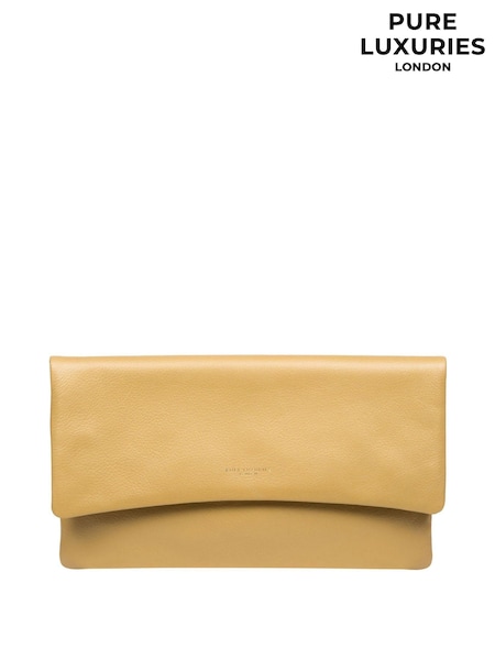 Pure Luxuries London Amelia Nappa Leather Clutch Bag (E01065) | £39