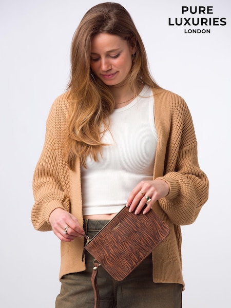 Pure Luxuries London Addison Nappa Leather Clutch Bag (E01068) | £39