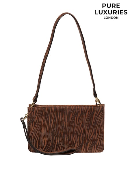 Pure Luxuries London Layla Nappa Leather Grab Clutch Bag (E01089) | £45