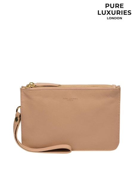 Pure Luxuries London Addison Nappa Leather Clutch Bag (E01108) | £39