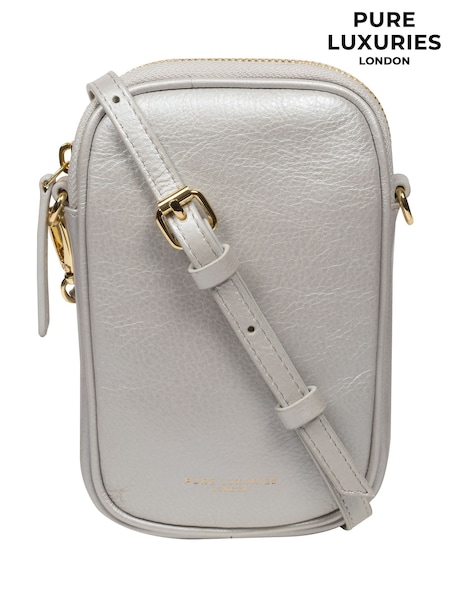 Pure Luxuries London Alaina Nappa Leather Cross-Body Phone Bag (E01112) | £36