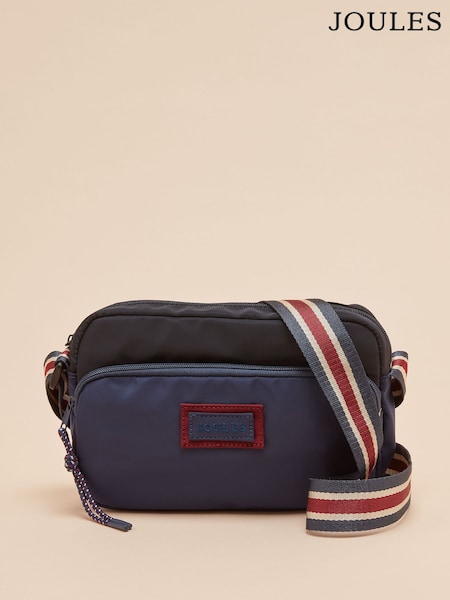 Joules Marlow Navy Blue Nylon Cross-Body Bag (E01126) | £34