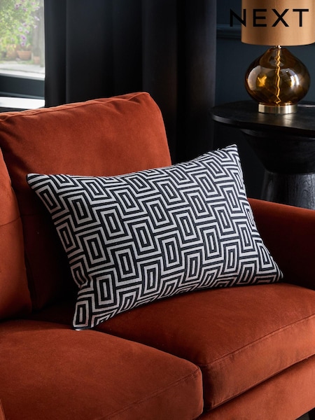 Monochrome 40 x 59cm Jacquard Cushion (E01423) | £18