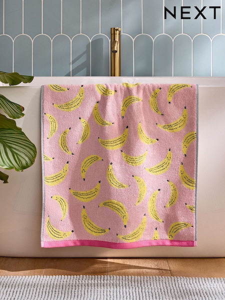 Pale Pink Banana Towel 100% Cotton (E01567) | £8