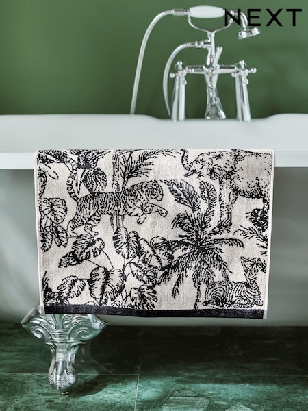 Monochrome Safari 100% Cotton Towel (E01568) | £8 - £18