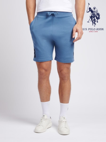U.S. Polo Assn. Blue Mens Classic Fit 100% Cotton Player 3 Sweat Shorts (E01827) | £45