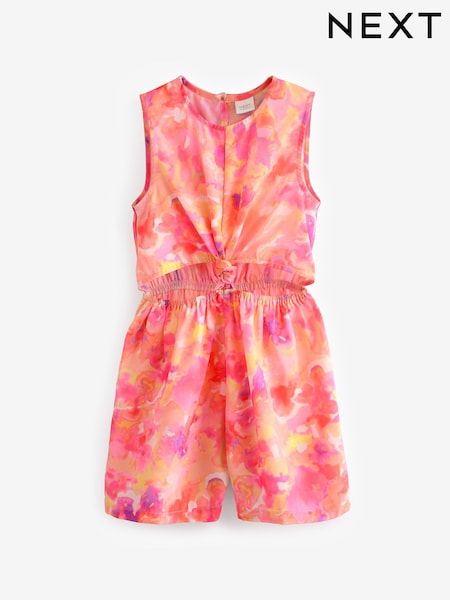 Yellow Twist Knot Playsuit (3-12yrs) (E02661) | £13 - £16