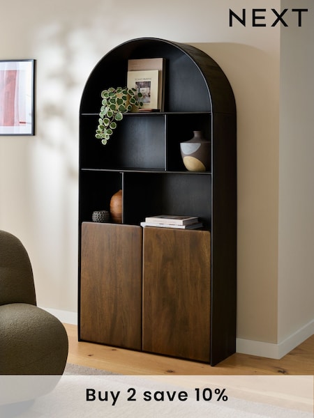 Dark Blythe Solid Mango Wood Storage Shelf (E03384) | £1,075