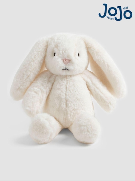 JoJo Maman Bébé White Betsy Bunny Soft Toy Small (E04162) | £12