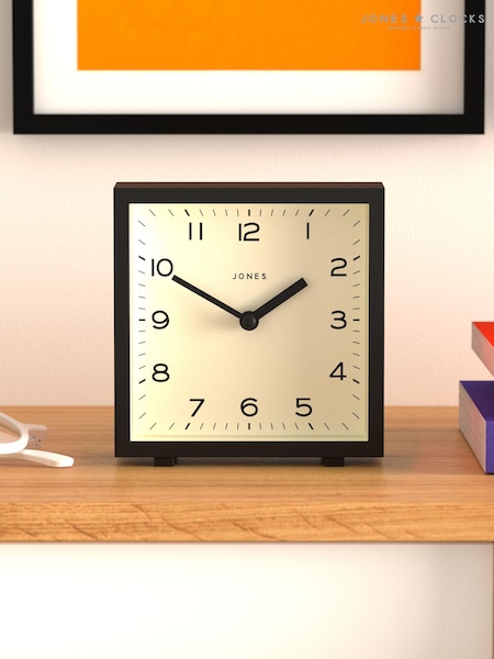 Jones Clocks Black Disco Mantel Clock (E04338) | £25