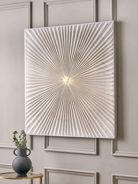 Pacific Gold Metal Sunburst Wall Art (E04391) | £130