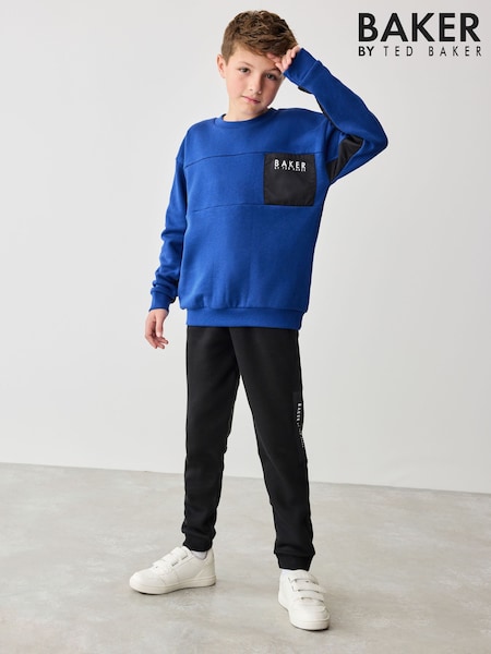 Baker by Ted Baker Blue Sweatshirt and Joggers Set (E04579) | £38 - £45