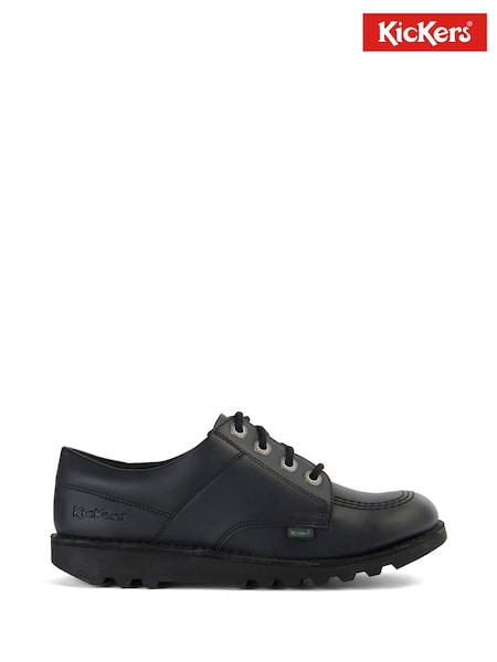 Kickers Black Lo Vegan Shoes (E04598) | £65