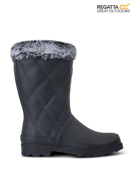 Regatta Black Luxley Mid Wellies (E04898) | £56