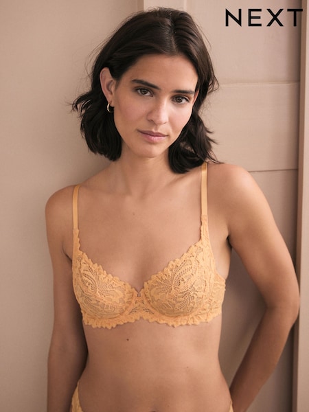 Orange Non Pad Full Cup A-E Lace Ultimate Comfort Bra (E05237) | £18