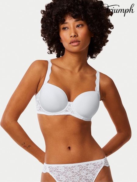 Triumph Amourette Wired and Padded White Bra (E05349) | £46