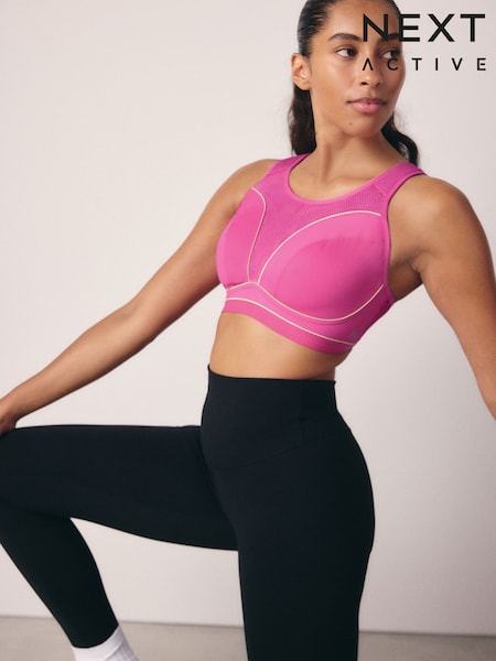 Pink Next Active Sports High Impact Dry Tech Non Pad Bra B-G (E05503) | £26
