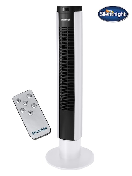 Silentnight White Home Electrics Airmax 3400 Oscillating Tower Fan (E05509) | £44