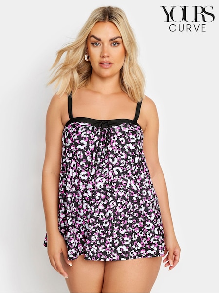 Yours Curve Pink A-Line Tankini (E05843) | £29