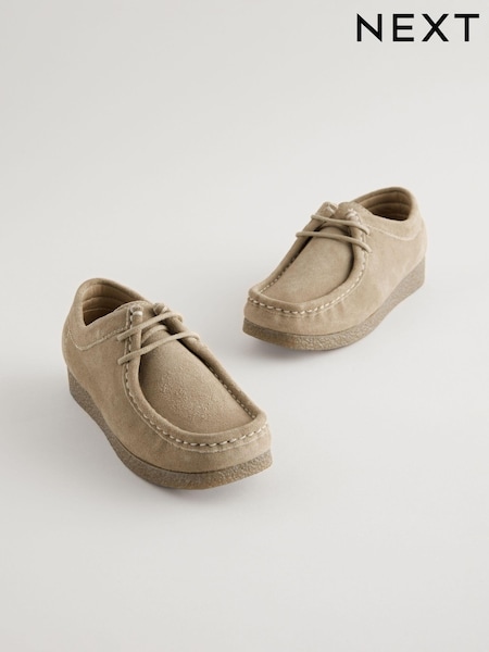 Neutral Lace-Up Smart Casual Shoes (E06044) | £30 - £37