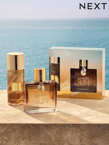 Summer Sun 100ml Perfume and 145ml Shimmer Body Mist Gift Set (E06117) | £20