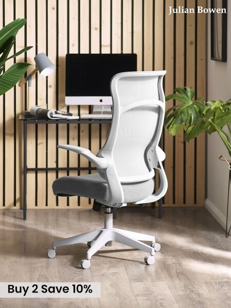 Julian Bowen Grey Archer Office Chair (E06345) | £190