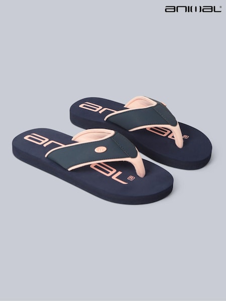Animal Blue Womens Marti Flip Flops (E06433) | £30