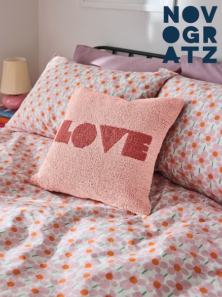 Novogratz LOVE Tufted Slogan Cushion (E06766) | £24
