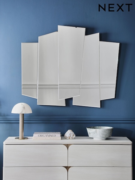 Clear Abstract Cluster Wall Mirror (E06827) | £130