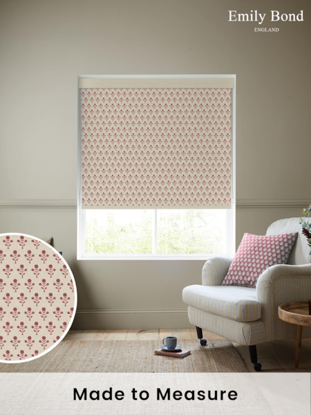 Emily Bond Swiss Red Hawthorn Made to Measure Roller Blind (E08044) | £58
